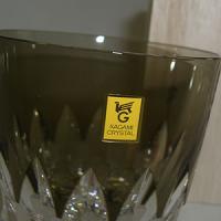 【木箱入り】切子 ロックグラス カガミクリスタル(黒) (t394-312blk)